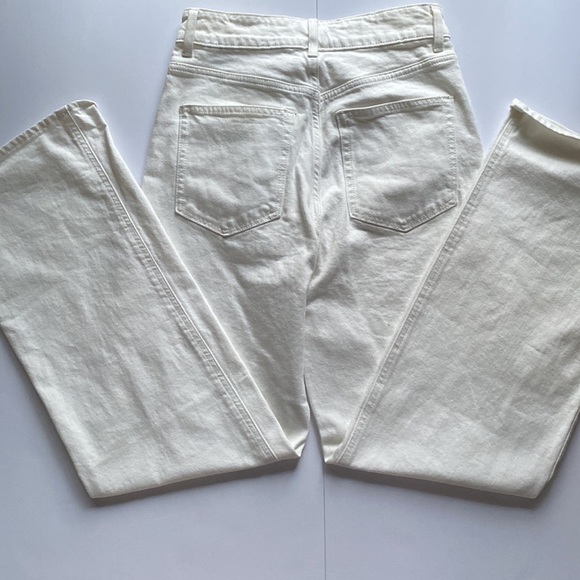 H&M White Wide Leg Jeans - Picture 2 of 5